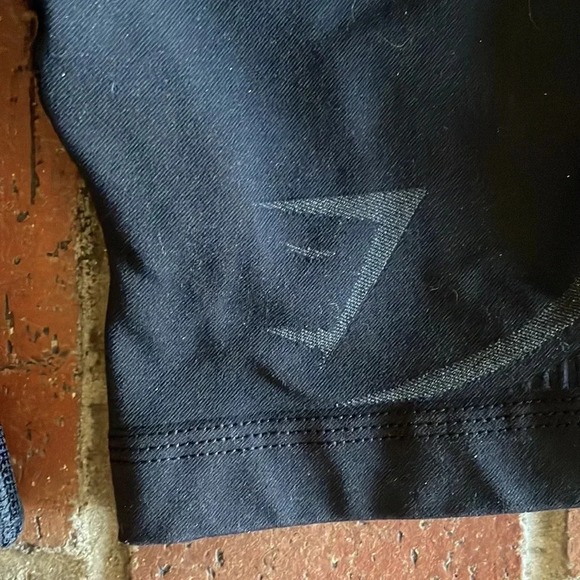 Gymshark Women’s Black Biker Shorts | Size: Small w/Drawstring Cycling Gym Wear - Picture 3 of 5